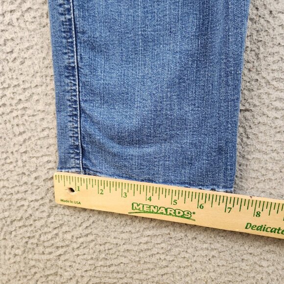 LEE Easy Fit Jeans Womens 4M Misses Blue At the Waist Straight High Rise Trouser - Picture 7 of 10